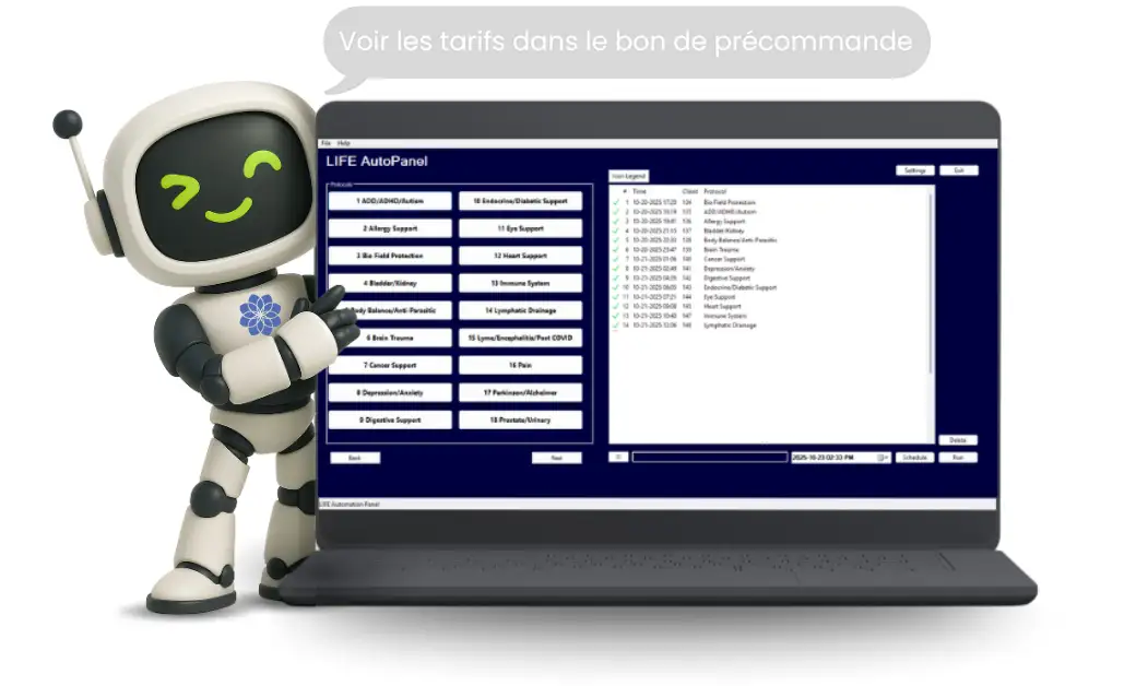 Programme automatique  life system Autopanel et Specialties